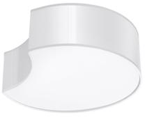 Светильник плафон Sollux Circle 1 SL.1050, E27, 2 x 60 Вт, белый цв. / белый цв.