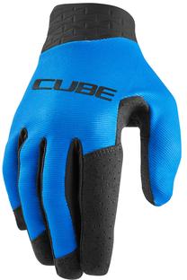 Велосипедные перчатки универсальный Cube Performance Long Finger, синий цв./черный цв., XL