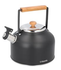 Arbatinukas su švilpuku Homla Hans, 3 l, juoda sp.