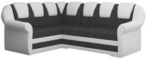 Kampinė sofa Lord II Berlin 02, Soft 17, balta sp./juoda sp., kairinė, 190 x 243 cm x 105 cm