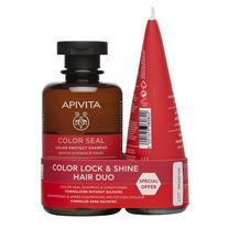 Набор средств по уходу за волосами Apivita Color Lock & Shine Hair Duo, 400 мл