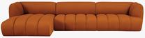 Modulinė sofa Micadoni Harry, oranžinė sp., kairinė, 348 x 160 cm x 72 cm