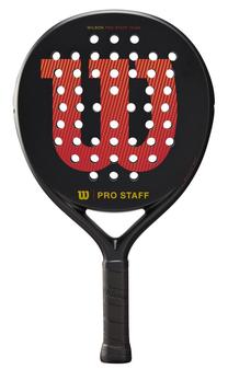 Padel tenisa rakete Wilson PRO STAFF V2, melna krās.
