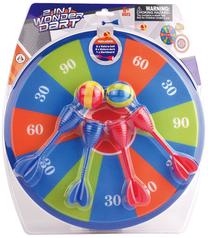Rotaļlietu šautriņu dēlis Ao Jie Wonder Dart 2in1, zila krās./sarkana krās.