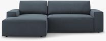 Kampinė sofa - lova Micadoni Jodie MIC_LCF_78_F1_JODIE3, mėlyna sp., kairinė, 246 x 151 cm x 86 cm