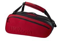Teniso krepšys Wilson Clash V2 Super Tour 15 Pack, juoda sp./raudona sp.