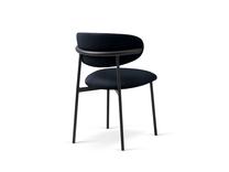 Kėdžių rinkinys Cosmopolitan Design Nina Velvet, matinė, juoda sp., 52 cm x 55 cm x 78 cm, 2 vnt.