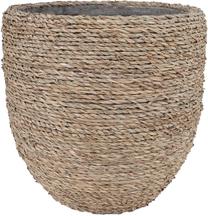 Puķu pods Home4you Grassy 71946, 27 cm x 27 cm, Ø 27 cm, brūna krās.