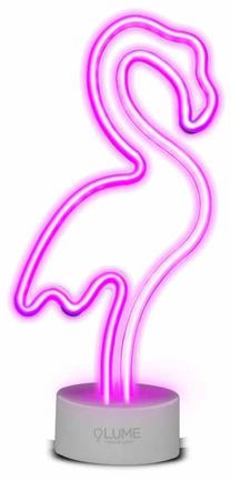 Dekoracija "Flamingas" SBS su LED apšvietimu, 29.5 cm, 13 cm, rožinė sp.