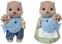 Фигурка-игрушка Sylvanian Families Splashy Otter Family 5359, многоцветный