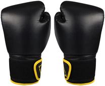 Boksa cimdi Avento 41B 10685970, melna krās./dzeltena krās., 14 oz