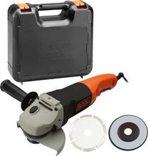 Электрическая углошлифовальная машина Black & Decker KG1202KD KG1202KD, со щетками, 1200 Вт