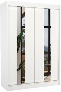 Spinta ADRK Balton, balta sp., 61 cm x 150 cm x 215 cm, su veidrodžiu