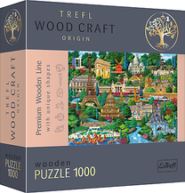 Деревянный пазл Trefl France Famous Places 20150T, 519 см x 375 см, 1000 шт., многоцветный