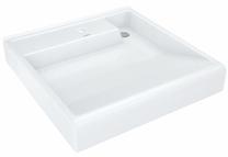Vonios praustuvas Kirovit, 60 cm x 60 cm x 8.5 cm, balta sp.