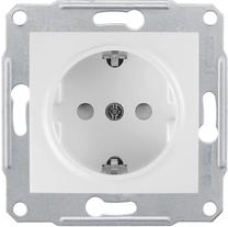 Kištukinis lizdas Schneider Electric Sedna SDN3000121, su įžeminimu, IP20, balta sp.