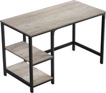 Kirjutuslaud ja riiul Songmics Vasagle, 120 cm x 60 cm, 75 cm, must v./hall v.