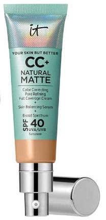 CC veido kremas IT Cosmetics Natural Matte, SPF 40, neutral tan, 32 ml