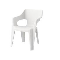 Lauko kėdė Keter Bilbao Low, balta sp., 57 cm x 57 cm x 79 cm