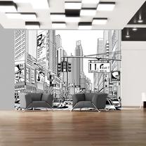 Fototapete Artgeist Street In New York City XLFTNT1090, 193 cm x 250 cm