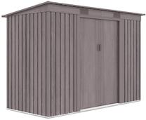 Sodo sandėliukas Oregon, 121 cm x 261 cm x 176 cm, pilka sp.