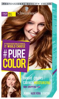 Matu krāsa Schwarzkopf Pure Color, sweet toffee krās., Sweet Toffee 7.57, 142.00000000000003 ml