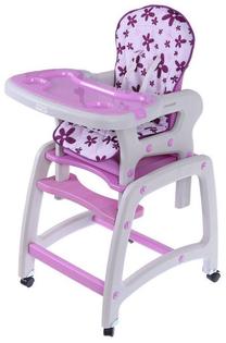 Стульчик для кормления EcoToys 2-In-1, фиолетовый цв.