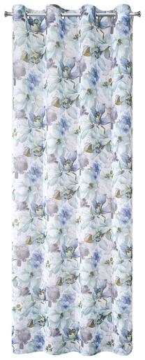 Nakts aizkari Mariall ZKDO-01, balts krās./zila krās., 140 cm x 250 cm