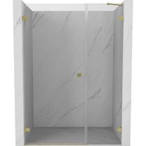 Dušas durvis Mexen Lunar-B Left, 150 cm x 200 cm, zelta krās./rūdītais