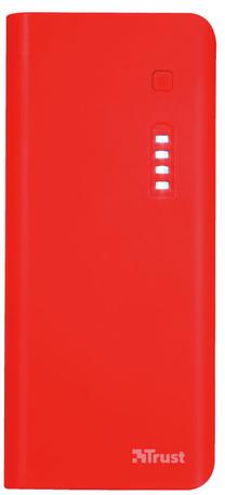 Lādētājs-akumulators (Power bank) Trust Primo, 10000 mAh, sarkana krās.