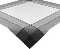 Staltiesė kvadratinė OAB-01, balta sp./juoda sp./pilka sp., 85 x 85 cm