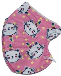 Atkārtoti lietojama maska Mascarilla FFP2 Magic Cat, rozā krās.