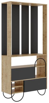 Комплект мебели для прихожей Kalune Design Norfolk, комнатные, антрацитовый цв./дубовый цв.