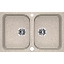 Virtuves izlietne Laveo Celia SBC_420T, Beige, granīts, 76 cm x 48 cm x 17 cm, beige