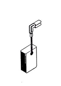 Šepetėlis Haushalt, 5 mm x 11 mm x 15.7 mm, 2 vnt.