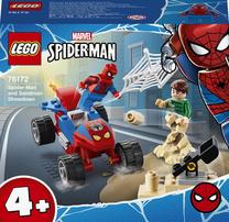 Konstruktorius LEGO Super Heroes Marvel Žmogaus voro ir Sandman susirėmimas 76172, 45 vnt.