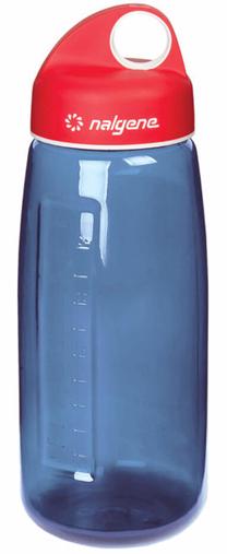 Sporta pudeles un šeikeri Nalgene 2190-1008, zila krās./sarkana krās., poliesters, 0.75 l