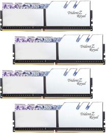 Operatyvioji atmintis (RAM) G.SKILL Trident Z Royal Silver F4-3600C14Q-32GTRSB, DDR4, 32 GB, 3600 MHz