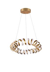Valgusti rippuv Trio Curl 325110179, LED, 1 x 33 W, ilma katteta / kuldne v.