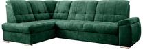 Kampinė sofa Sado Nube 35, tamsiai žalia sp., kairinė, 192 x 272 cm x 95 cm