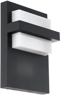 Sieninis lauko šviestuvas Eglo Culpina, 10W, LED, IP44, juoda sp., 19 cm x 27 cm