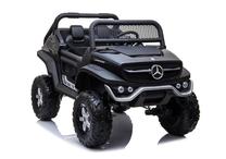Vaikiškas elektromobilis Lean Toys Mercedes Unimog, juoda sp.