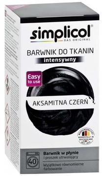 Audumu krāsa Simplicol Intensiv Velvet Black, melna krās., 0.560 kg