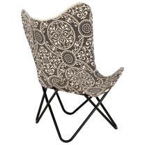 Tugitool VLX Butterfly 283769, valge v./must v., 66 cm x 74 cm x 90 cm