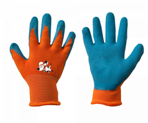 Darba cimdi Bradas Orange, bērniem, zila krās./oranža krās., 005, 6 gab.