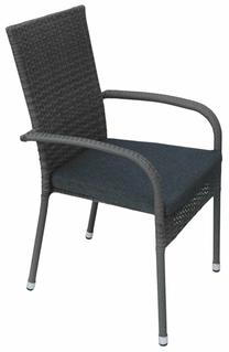 Lauko kėdė Homla Bikly 241887, pilka sp., 64 cm x 56 cm x 94 cm
