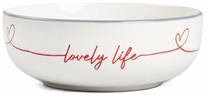 Maza bļoda Homla Lovely Life, zila krās./balta krās./sarkana krās., 15 cm