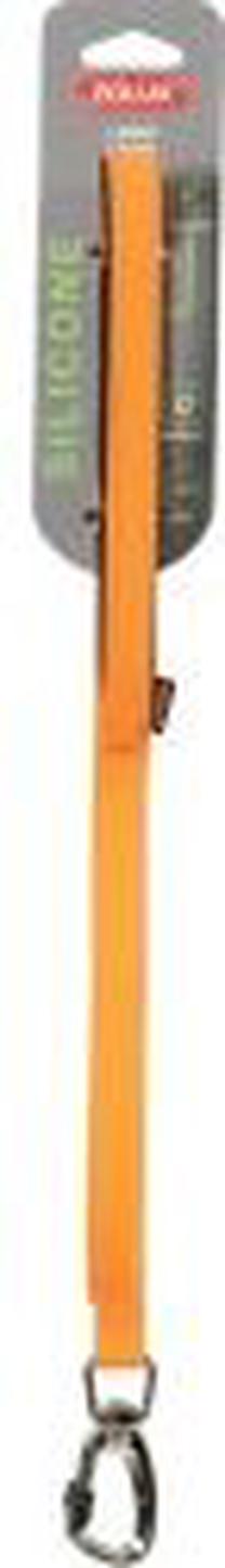 Šuns pavadėlis Zolux Silicone, oranžinė sp., 1.2 m