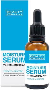 Veido serumas Beauty Formulas Moisture 1% Hyaluronic Acid, 30 ml
