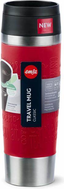 Termopuodelis Emsa Travel Mug Classic, 0.5 l, raudona sp.